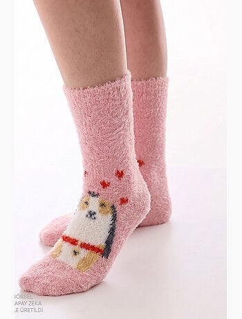 Cuteness chaussettes à motif chien penti
