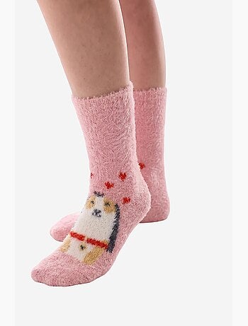 Cuteness chaussettes à motif chien penti