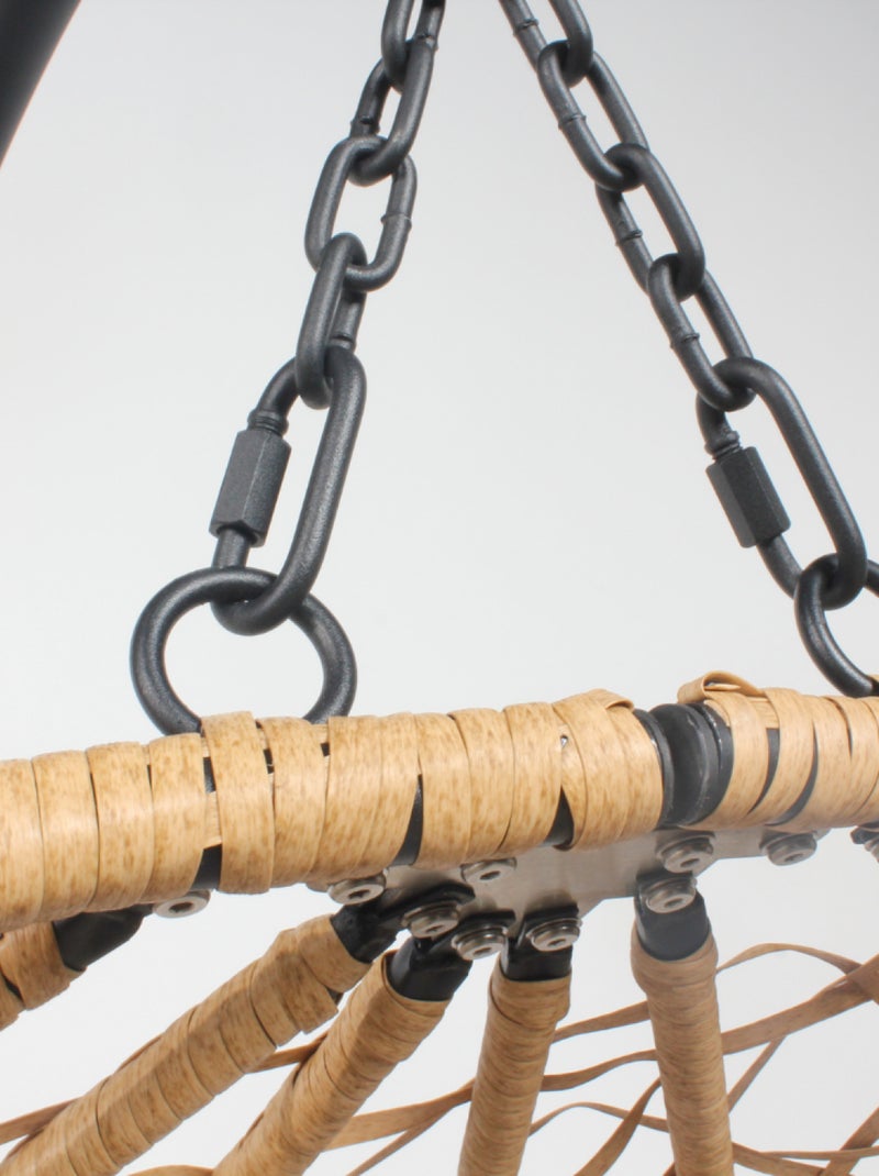 CUZCO - Fauteuil suspendu effet rotin Marron - Kiabi