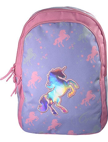 Cybel - Sac à dos 2 compartiments Violet - Rose - Bagtrotter