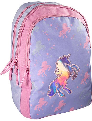 Cybel - Sac à dos 2 compartiments Violet - Rose - Bagtrotter