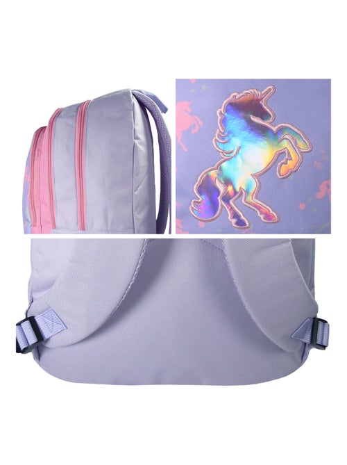 Cybel - Sac à dos 2 compartiments Violet - Rose - Bagtrotter - Kiabi