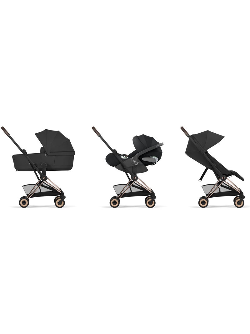 Cybex - duo coÿa 2026 poussette ultra-compacte avec nacelle pliable, châssis Rose - Kiabi