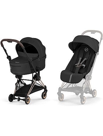 Cybex - duo coya 2026 poussette ultra-compacte avec nacelle pliable et châssis