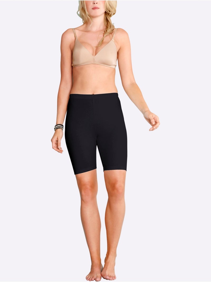 Cycliste élasthanne - Taille Standard - Moda Vilona Noir - Kiabi