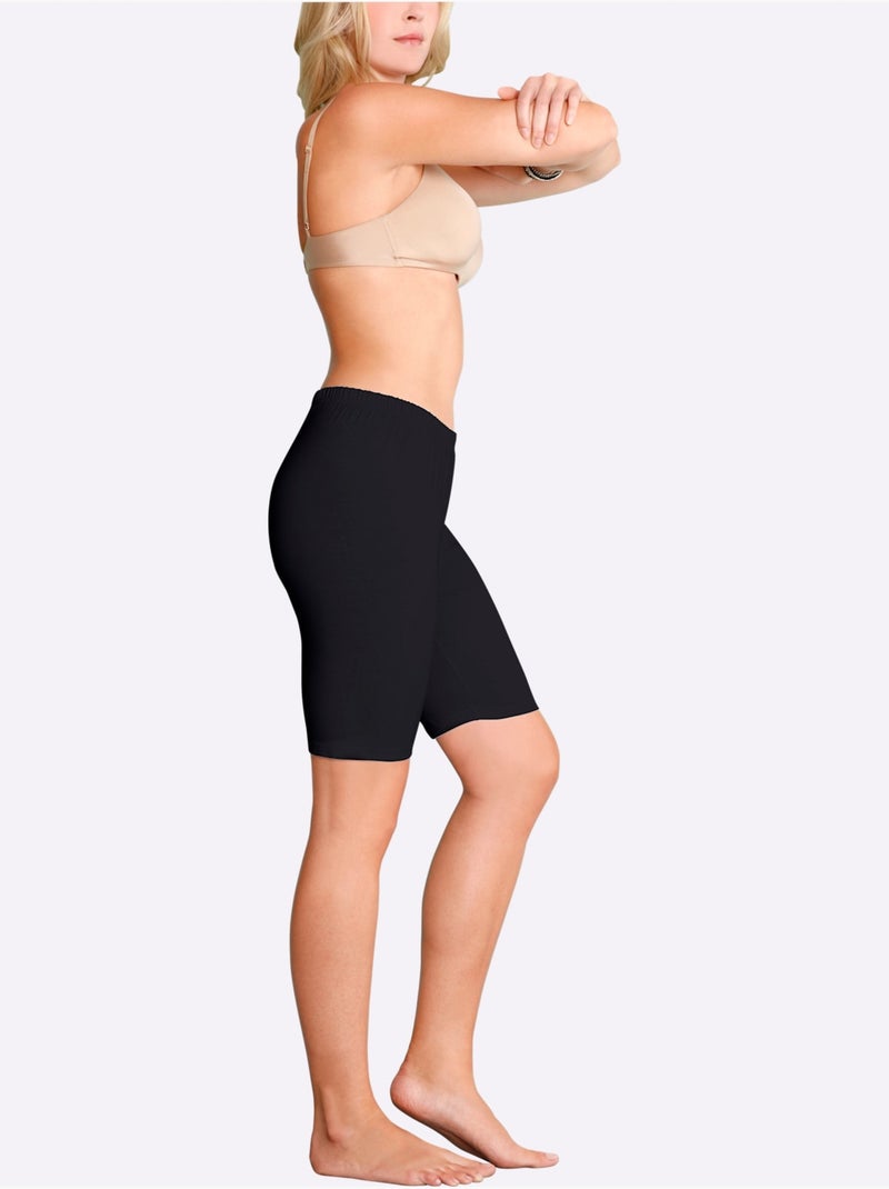 Cycliste élasthanne - Taille Standard - Moda Vilona Noir - Kiabi