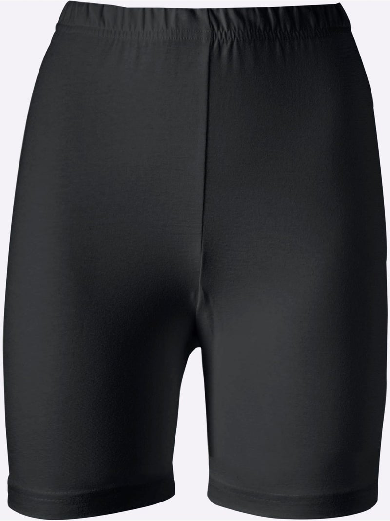 Cycliste élasthanne - Taille Standard - Moda Vilona Noir - Kiabi