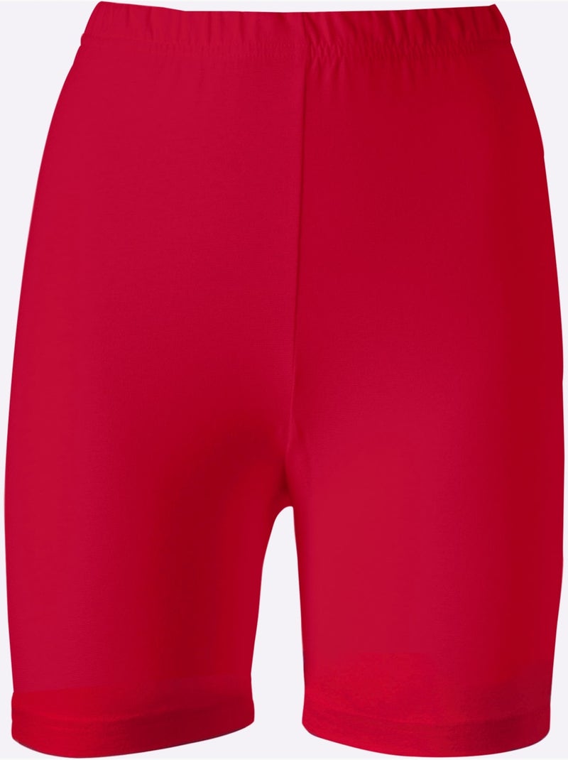 Cycliste élasthanne - Taille Standard - Moda Vilona Rouge - Kiabi