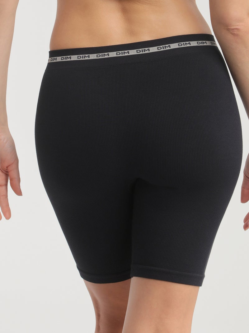 Cycliste en microfibre côtelée Icons Seamless Noir - Kiabi