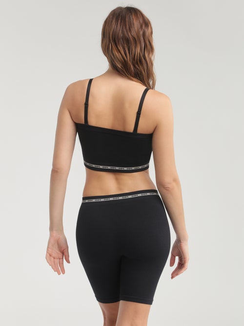 Cycliste en microfibre côtelée Icons Seamless - Kiabi