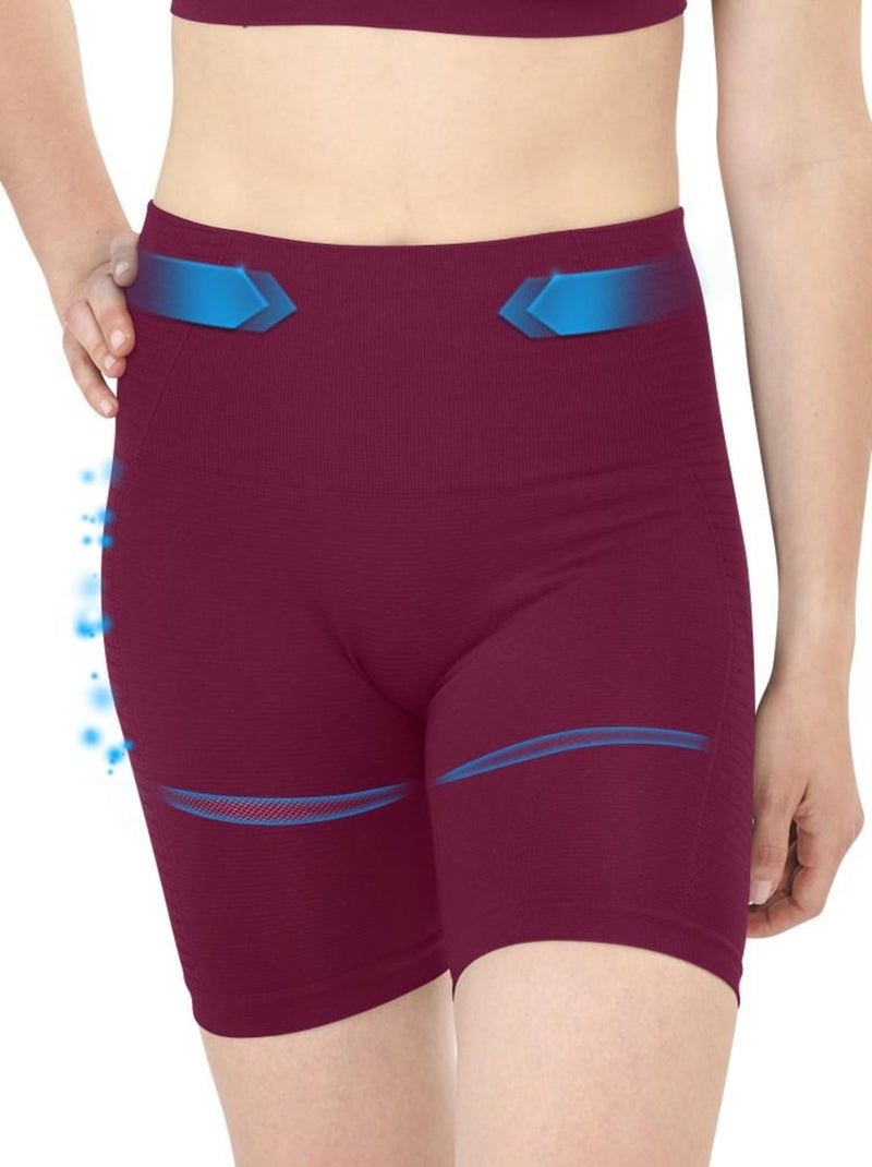 Cycliste minceur sport et maintien Cellutex pour femme Violet prune - Kiabi