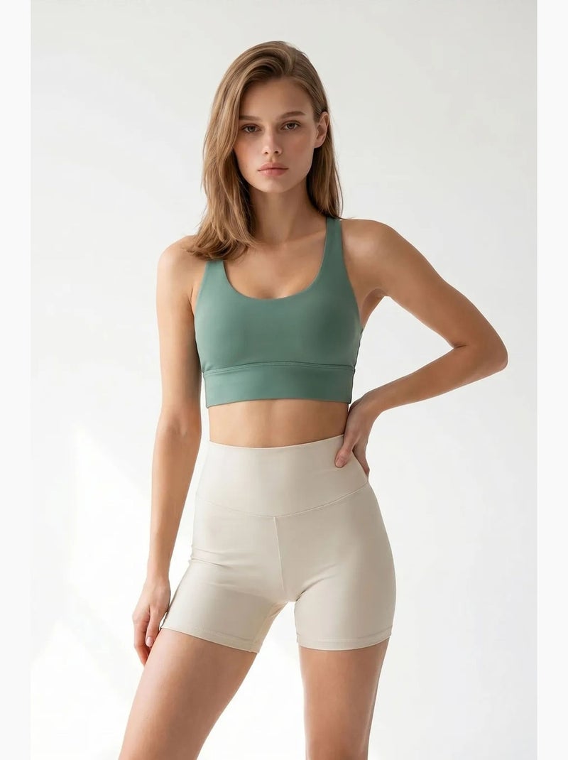 Cycliste moulant à taille haute mixray Beige naturel - Kiabi