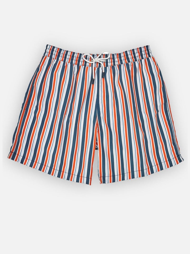 Daddy Boxer de bain rayé Bleu - Kiabi