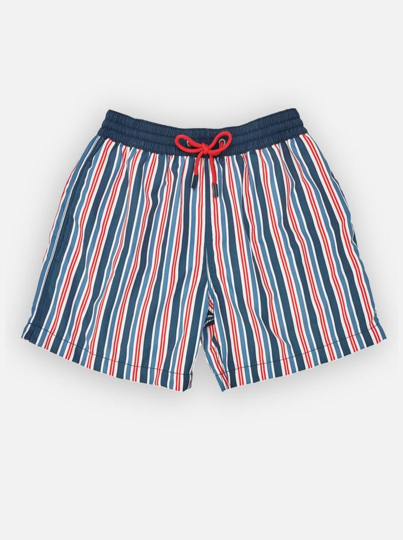 Daddy Boxer de bain rayé Cape Cod Bleu - Kiabi