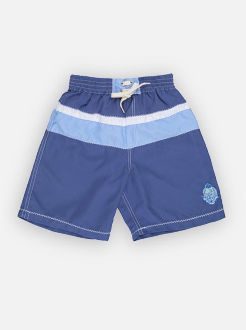 Daddy Boxer Tricolore Graphique Bleu - Kiabi