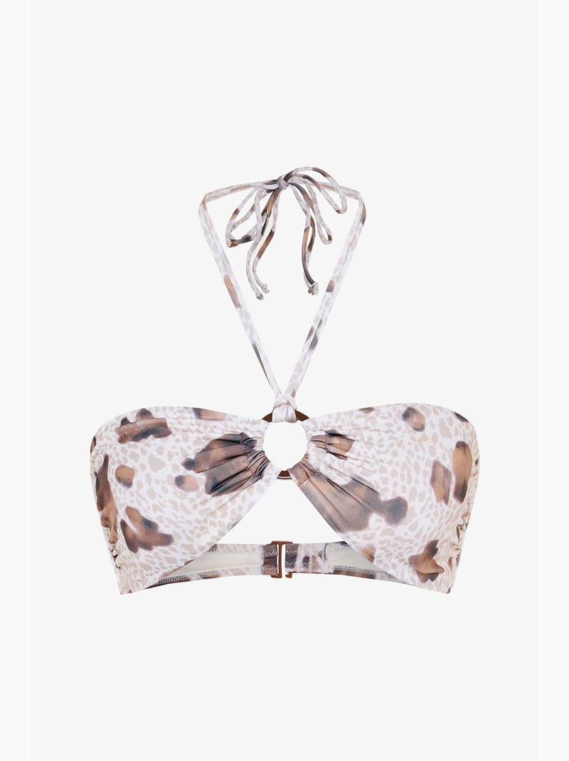 Dakota haut de bikini bandeau penti Blanc Marron - Kiabi