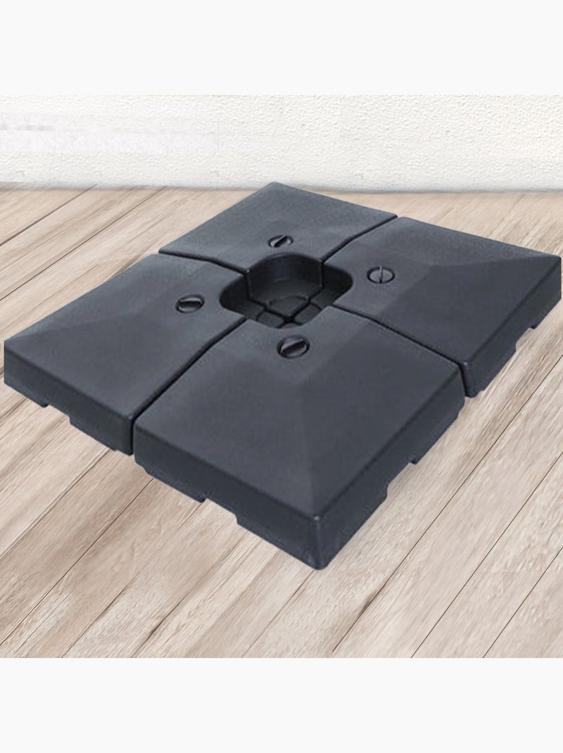 DALLES Lot de 4 dalles parasols hdpe Noir - Kiabi