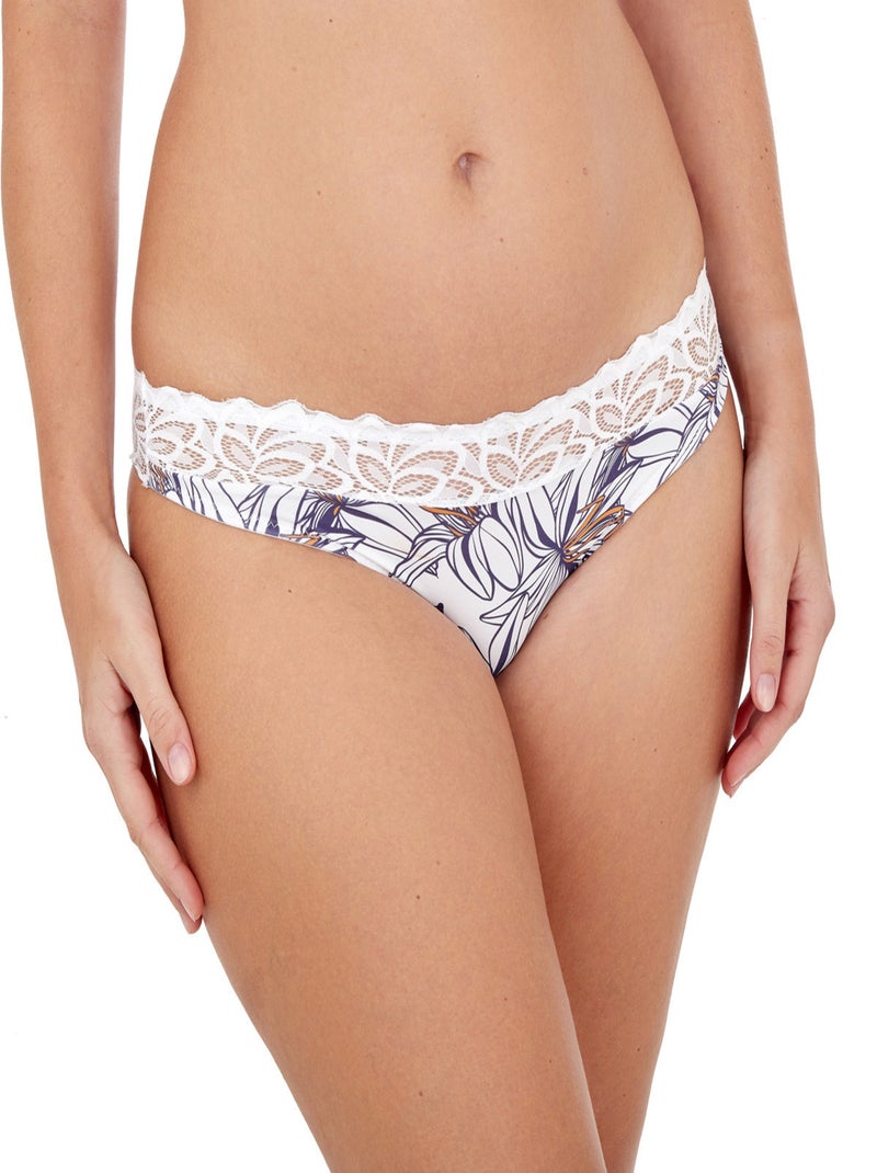 Daniel Hechter - Slip FLORA Blanc - Kiabi