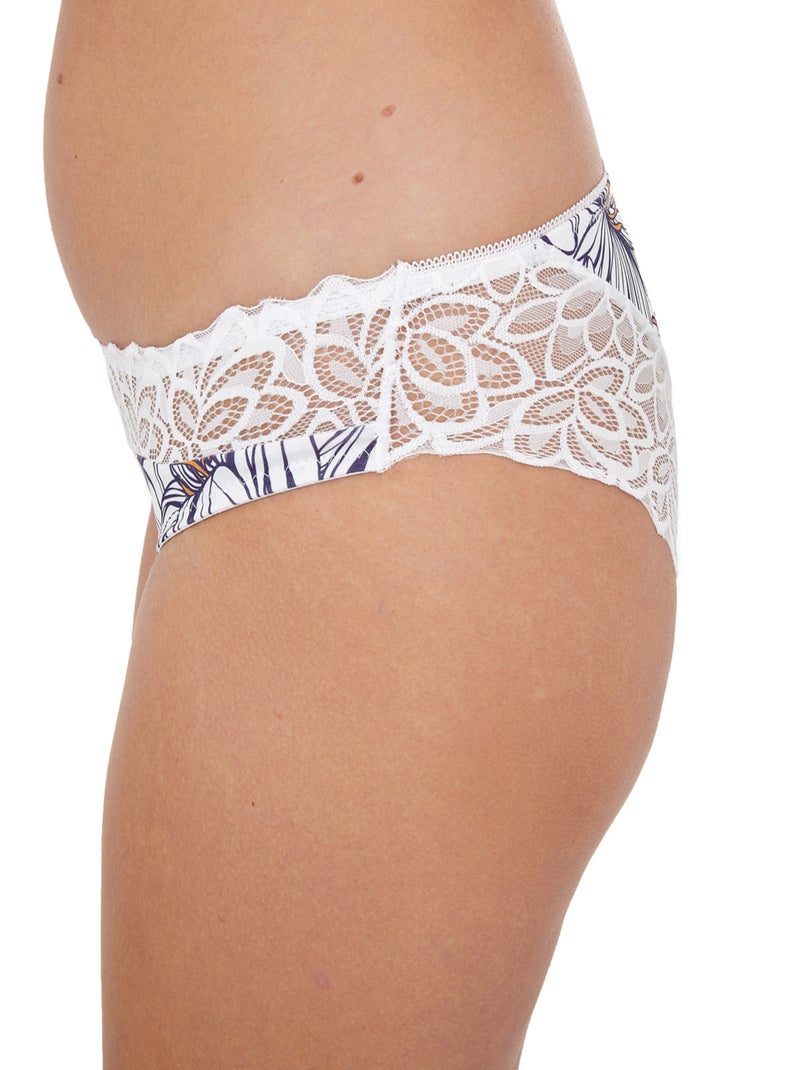 Daniel Hechter - Slip FLORA Blanc - Kiabi