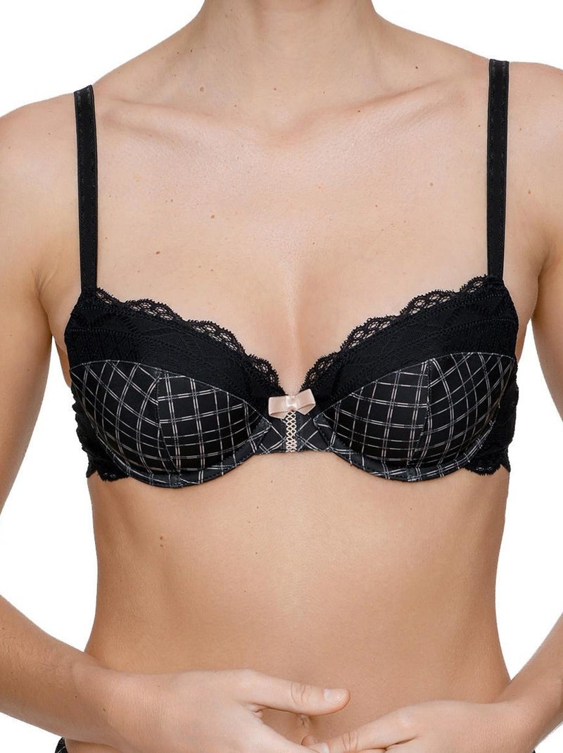 Daniel Hechter - Soutien-Gorge Paddé CHARLOTTE Noir - Kiabi