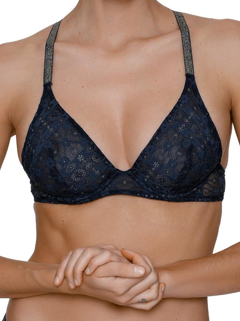 Daniel Hechter - Soutien-Gorge Triangle Avec Armatures SUZANNE Bleu - Kiabi