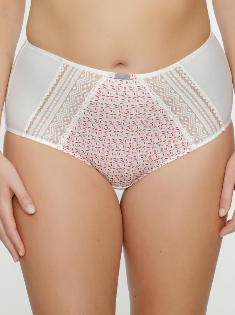 Daniel Hechter Lingerie - Culotte Haute Beige - Kiabi