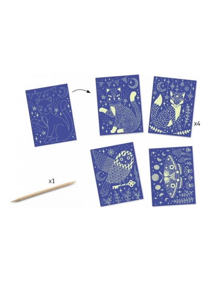 Dans La Nuit Carte A Gratter Phospho N/A - Kiabi
