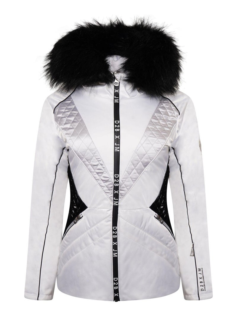 Dare 2B - Blouson de ski JULIEN MACDONALD RESPLANDENT Blanc Noir - Kiabi