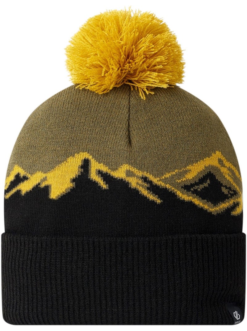 Dare 2B - Bonnet à pompon et revers côtelé FERNIE Noir Kaki - Kiabi