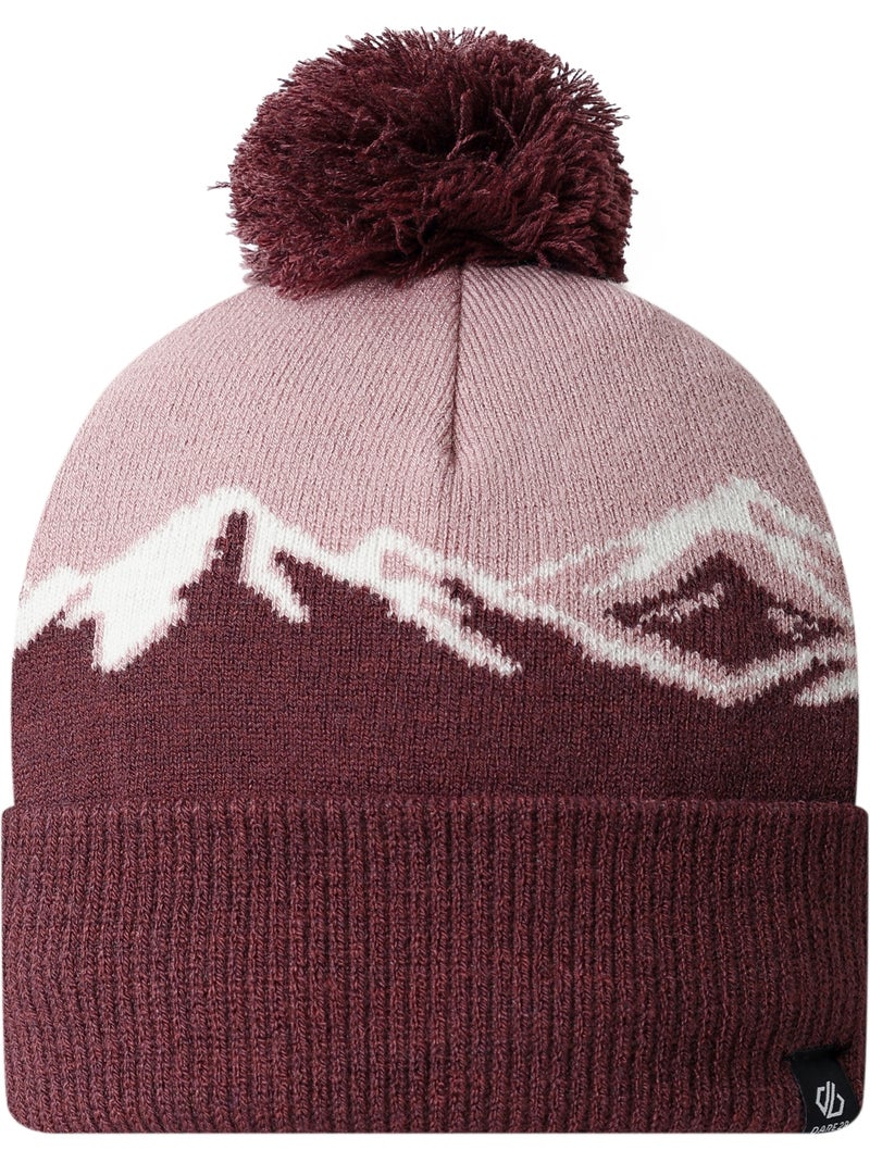 Dare 2B - Bonnet à pompon et revers côtelé FERNIE Rouge rubis - Kiabi