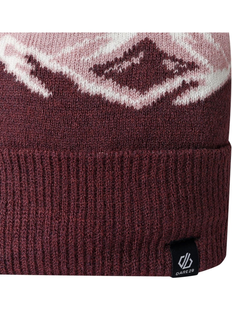 Dare 2B - Bonnet à pompon et revers côtelé FERNIE Rouge rubis - Kiabi