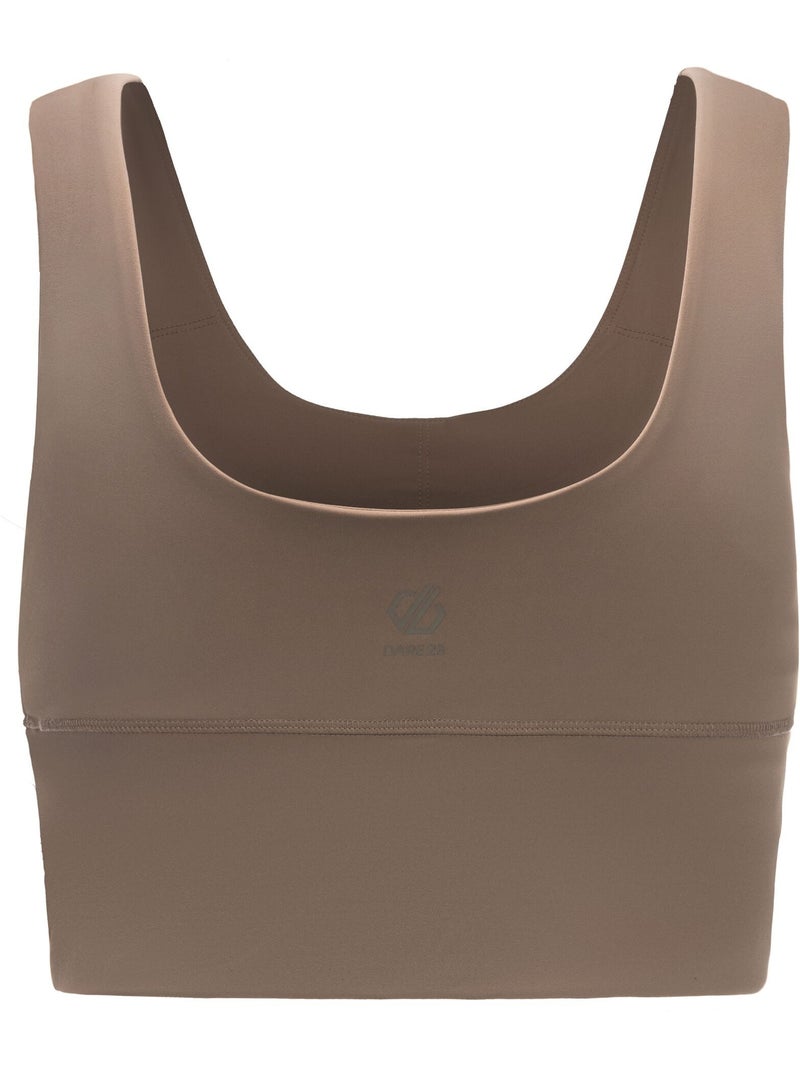 Dare 2B - Brassière de sport cintrée et unie REFRESH Marron clair - Kiabi
