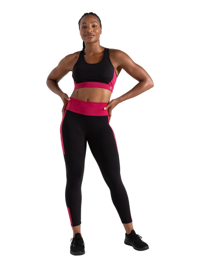 Dare 2B - Brassière de sport SWIFT Noir Rose - Kiabi