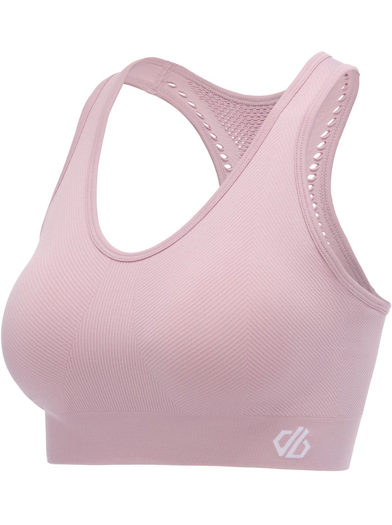 Dare 2B - Brassière de sport unie REACT Mauve - Kiabi
