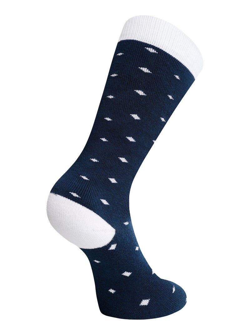 Dare 2B - Chaussettes de ski motif/style à pois Bleu Blanc - Kiabi