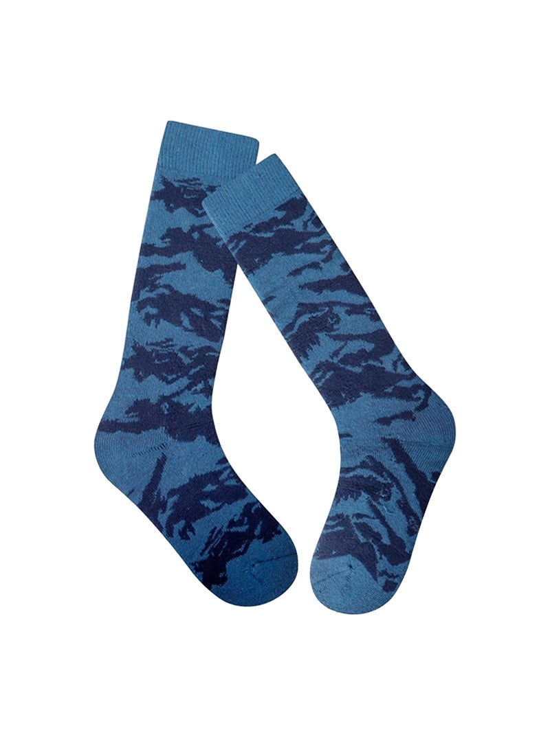 Dare 2B - Chaussettes de ski motif/style montagne Bleu outremer - Kiabi