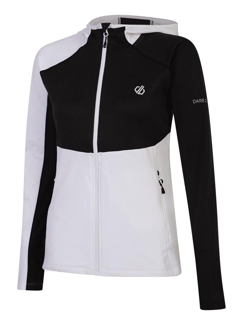 Dare 2B - Haut de sport motif/style À capuche CONVEY Blanc Noir - Kiabi