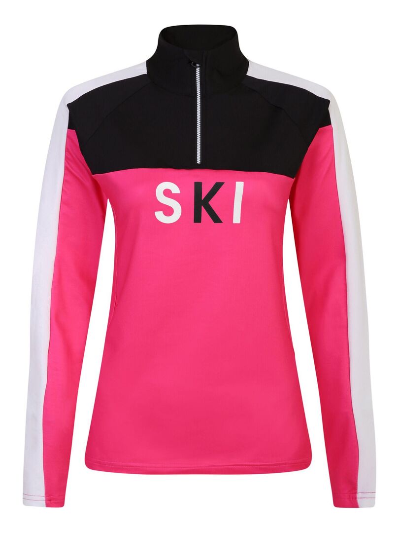 Haut De Sport Augusta Sportswear – Col En V, Rose, Taille L – Femme