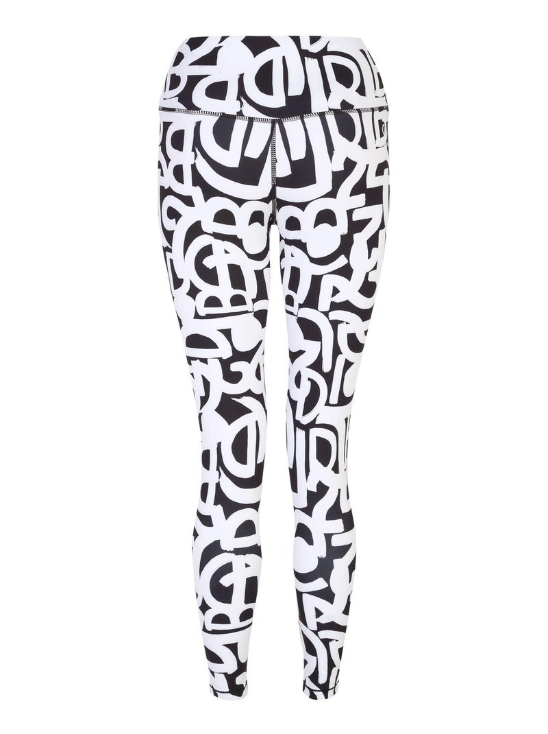 Dare 2B - Legging motif/style graffiti INFLUENTIAL Noir Blanc - Kiabi