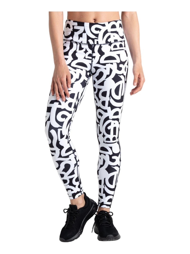 Dare 2B - Legging motif/style graffiti INFLUENTIAL Noir Blanc - Kiabi