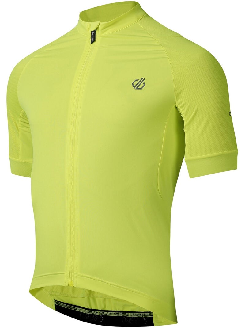 Dare 2B - Maillot de cyclisme manches courtes LIGHTNING Jaune fluo - Kiabi