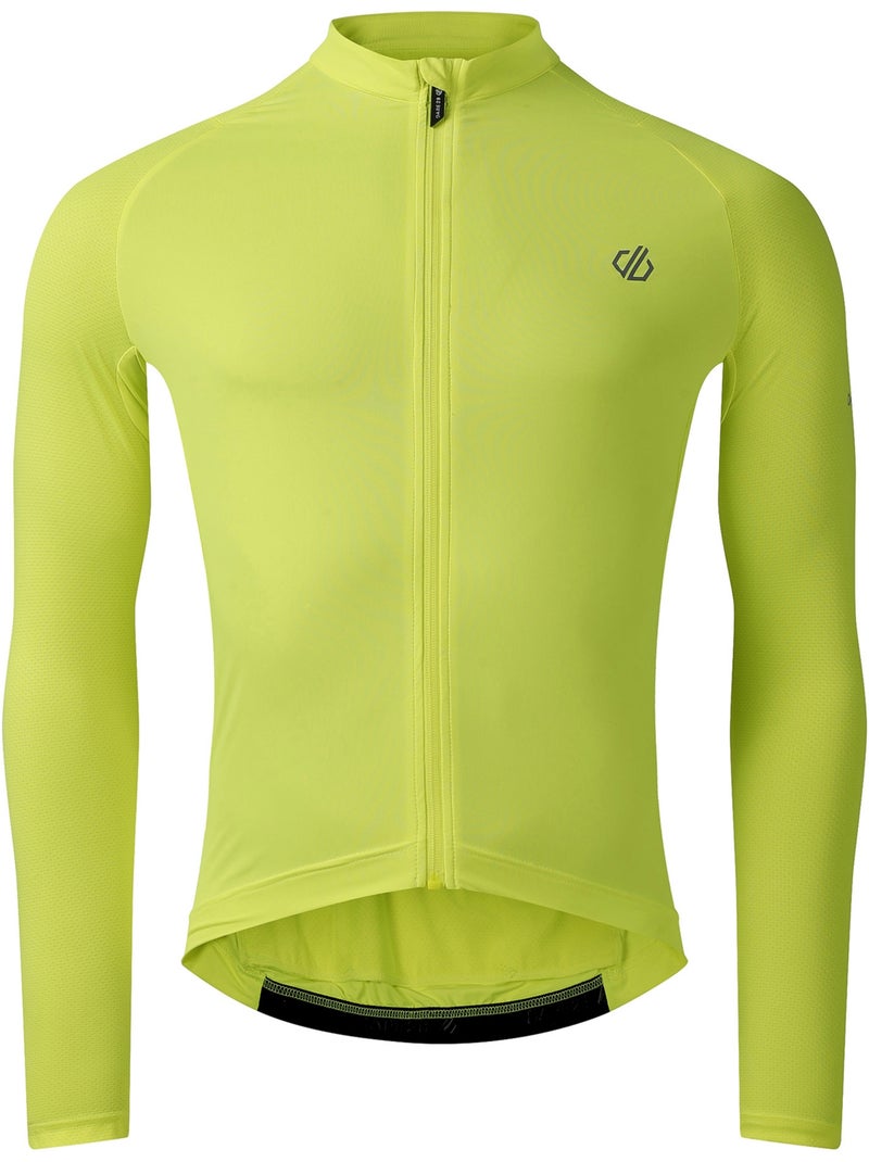 Dare 2B - Maillot de cyclisme manches longues LIGHTNING Jaune fluo - Kiabi