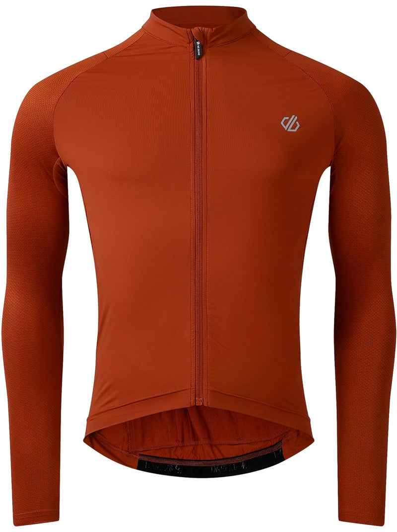 Dare 2B - Maillot de cyclisme manches longues LIGHTNING Orange corail - Kiabi