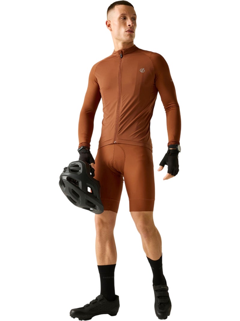 Dare 2B - Maillot de cyclisme manches longues LIGHTNING Orange corail - Kiabi