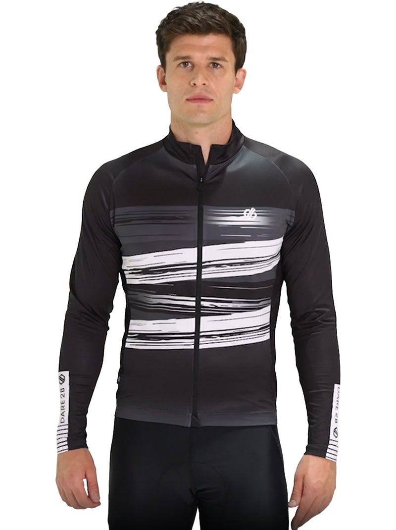 Dare 2B - Maillot manches longues motif/style Bande de roulement Noir - Kiabi