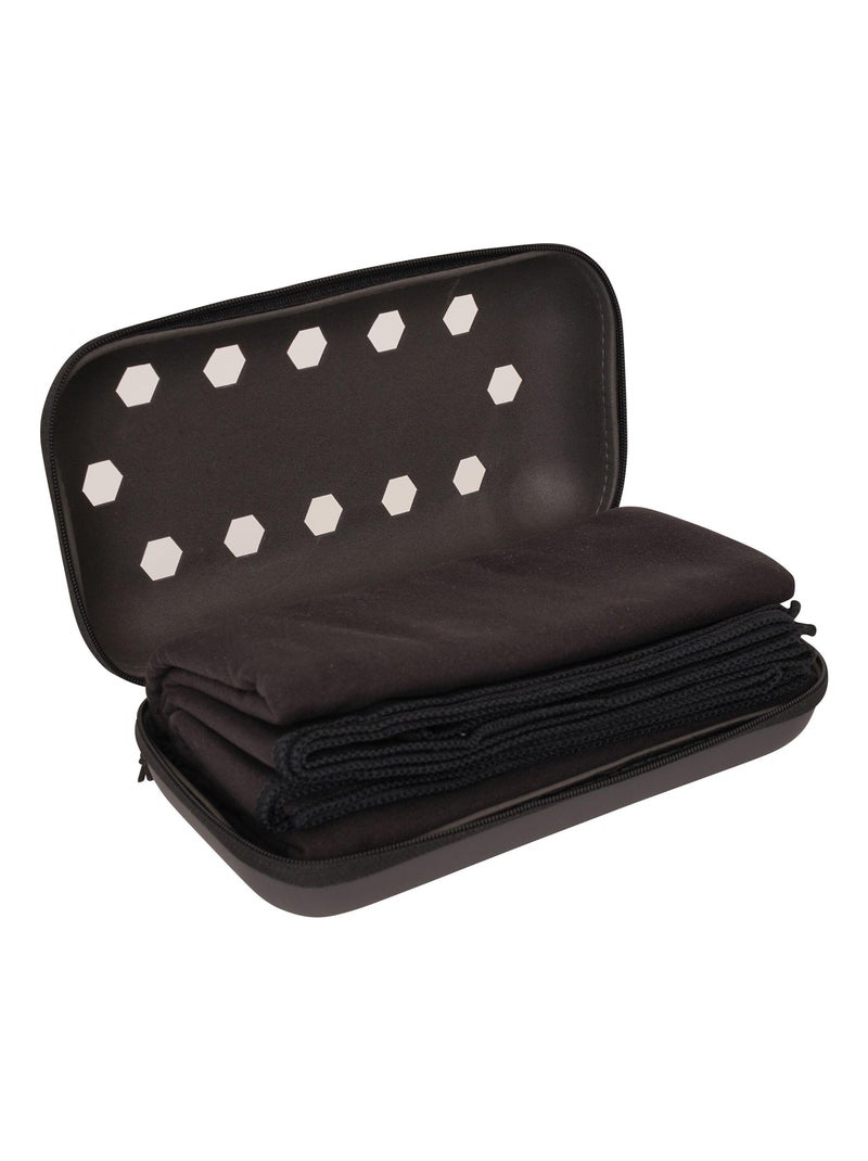Dare 2B - Serviette motif/style Hexagone Noir - Kiabi