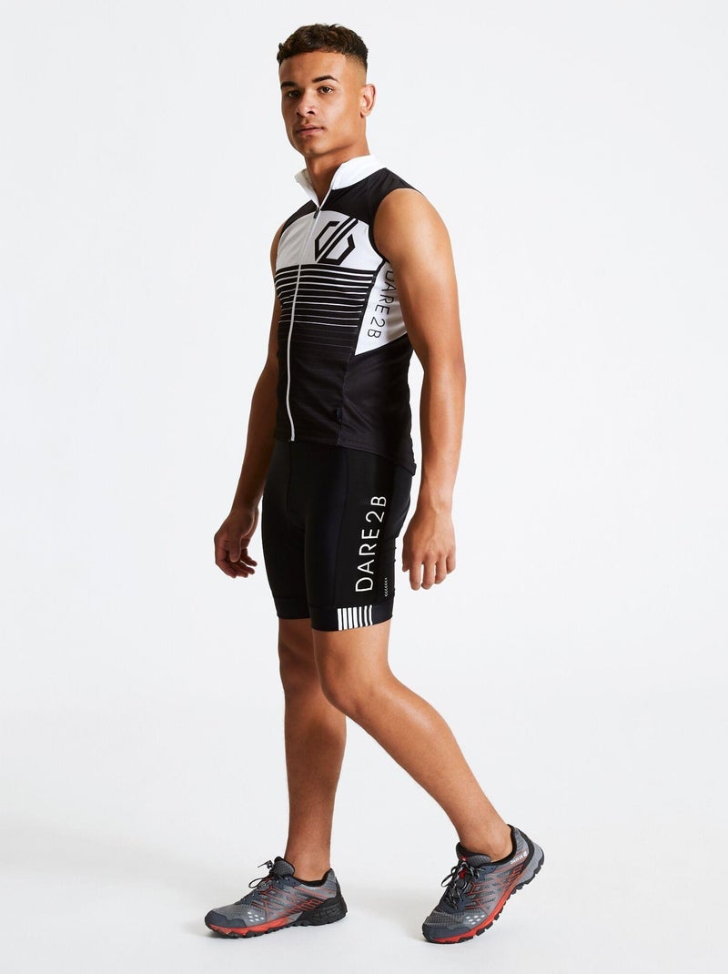Dare 2B - Short de cyclisme VIRTUOSITY Noir Blanc - Kiabi