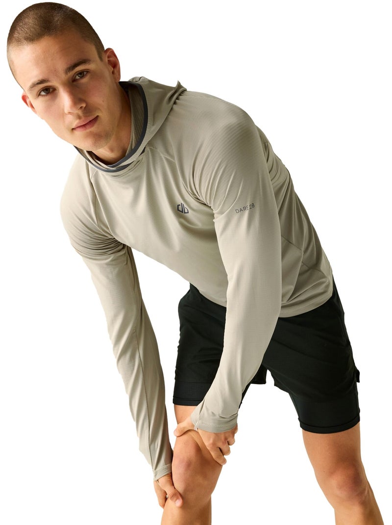 Dare 2B - Sweat à capuche SPRINT CITY Blanc nacré - Kiabi