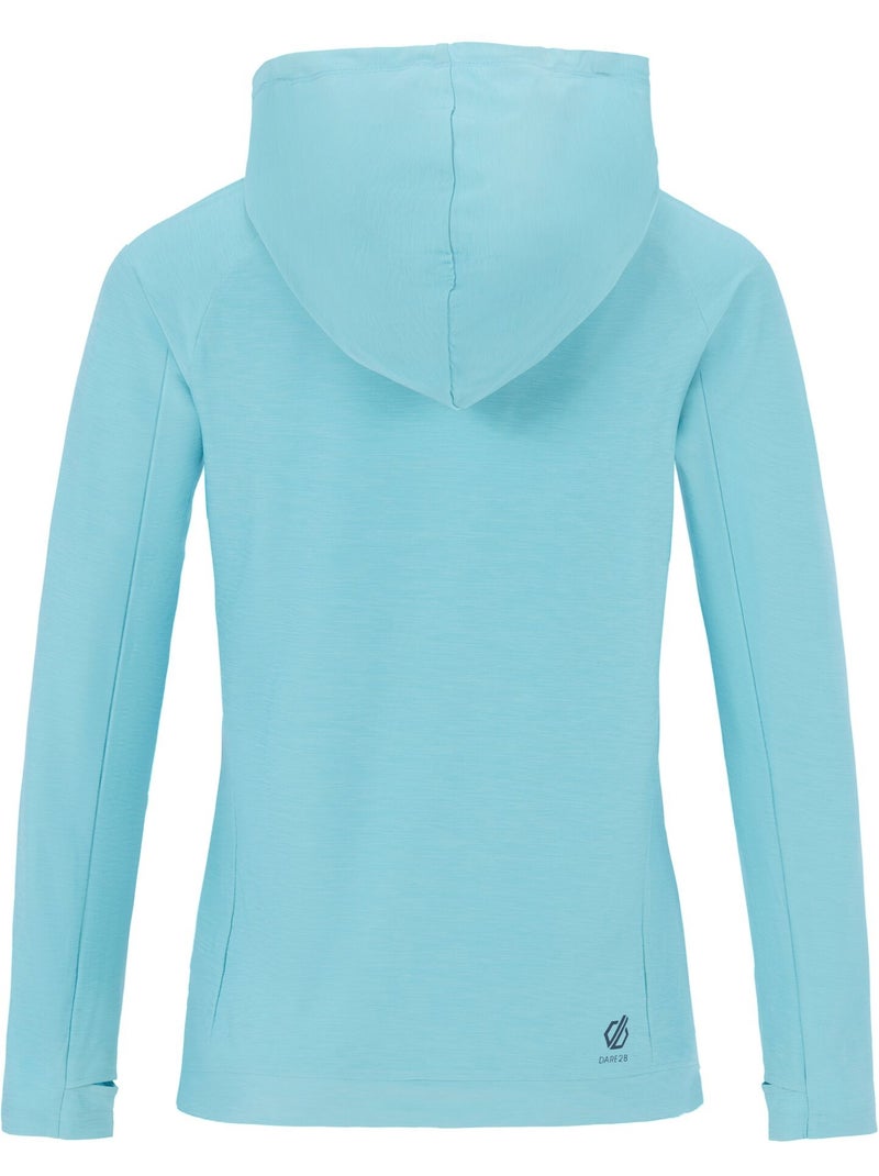 Dare 2B - Sweat cintré et léger à capuche THE LAURA WHITMORE EDIT SPRINT CITY Bleu ciel - Kiabi