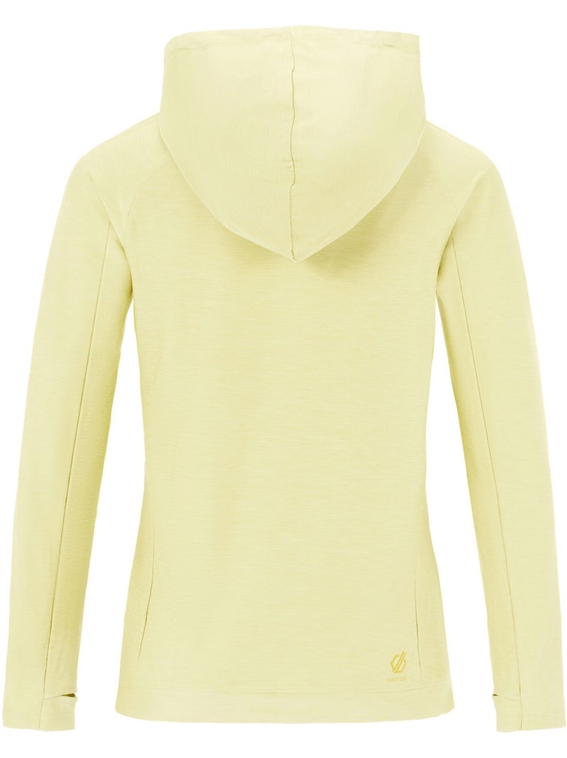 Dare 2B - Sweat cintré et léger à capuche THE LAURA WHITMORE EDIT SPRINT CITY Jaune pâle - Kiabi